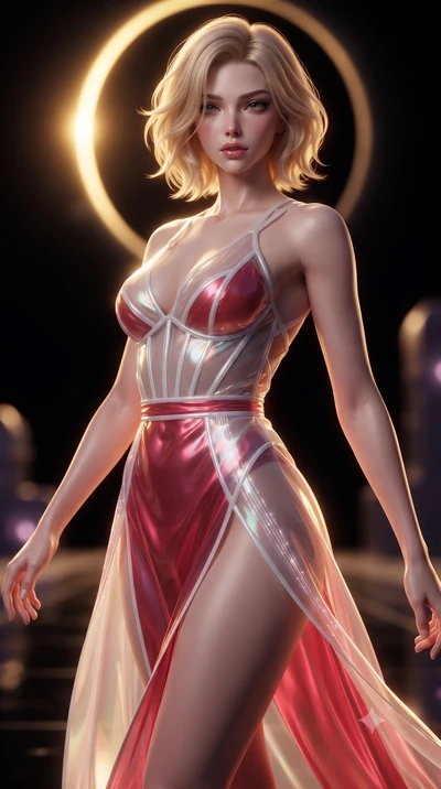 score_9, masterpiece, best quality, ultra-detailed, high-budget anime keyframe, editorial fashion photography, tasteful artistic composition, Caucasian woman. close-up cowboy shot from the waist and thighs up, the character dominates the composition,
