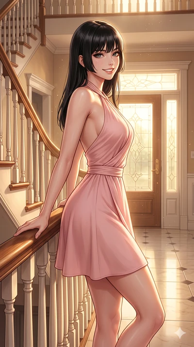 score_9, masterpiece, best quality, ultra-detailed, high-budget anime keyframe, editorial fashion photography, tasteful artistic composition, Caucasian woman, strictly human ears. cowboy shot from the thighs up, character and outfit filling the frame
