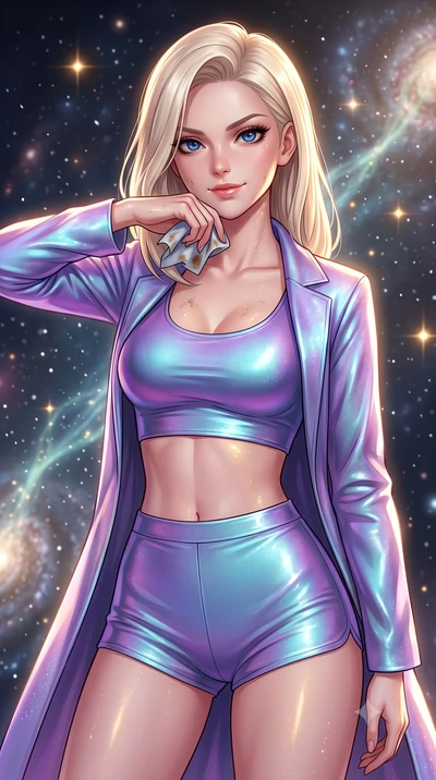 score_9, masterpiece, best quality, ultra-detailed, high-budget anime keyframe, editorial fashion photography, tasteful artistic composition, Caucasian woman, strictly human ears. close-up cowboy shot from the waist and thighs up, the character domin