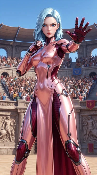 score_9, masterpiece, best quality, ultra-detailed, high-budget anime keyframe, semi-realistic 3D game render, editorial fashion photography, tasteful artistic composition, Korean woman. close-up cowboy shot from the waist and thighs up, the characte