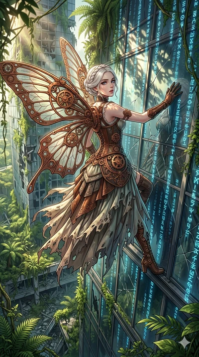 score_9, masterpiece, best quality, ultra-detailed, Set A: High-budget Anime Keyframe, Caucasian (human ears) woman. Upper body close-up from the thighs up, character filling the screen for maximum presence. Theme: Ethereal Dream. sliding down a glas