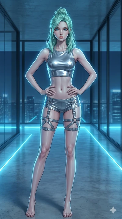score_9, masterpiece, best quality, ultra-detailed, high-budget anime keyframe, editorial fashion photography, tasteful artistic composition, Japanese woman. cowboy shot from the thighs up, character and outfit filling the frame for maximum editorial