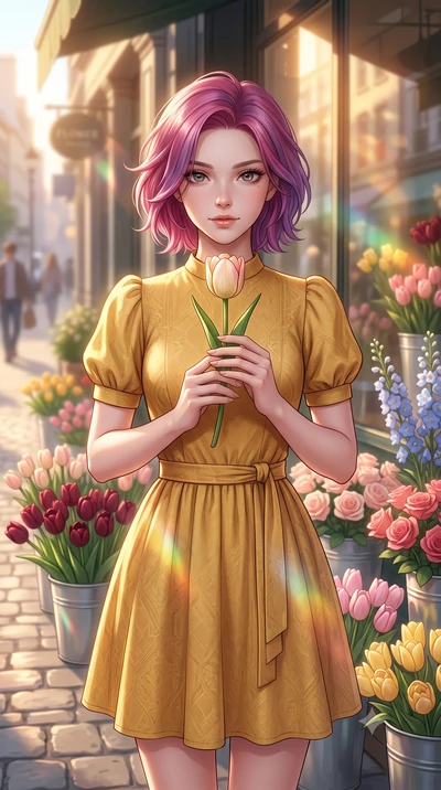 score_9, masterpiece, best quality, ultra-detailed, high-budget anime keyframe, editorial fashion photography, tasteful artistic composition, Caucasian woman woman. close-up cowboy shot from the waist and thighs up, the character dominates the compos