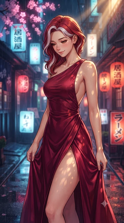 score_9, masterpiece, best quality, ultra-detailed, high-budget anime keyframe, editorial fashion photography, tasteful artistic composition, gorgeous anime illustration, with clean line-art, distinct ink outlines, and high-contrast stereoscopic dept