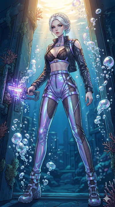 score_9, masterpiece, best quality, ultra-detailed, High-budget Anime Keyframe, vibrant colors, fluid line-art, expressive lighting, cinematic composition, Ufotable-style visual effects, top-tier animation quality, Korean woman with idol-like refined