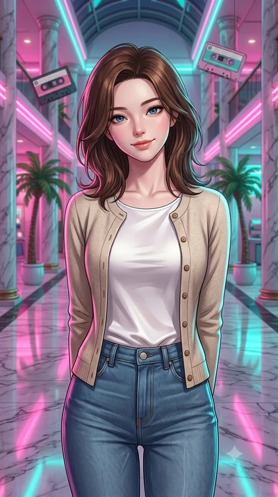 score_9, masterpiece, best quality, ultra-detailed, high-budget anime keyframe, editorial fashion photography, tasteful artistic composition, Korean woman. close-up cowboy shot from the waist and thighs up, the character dominates the composition, fi