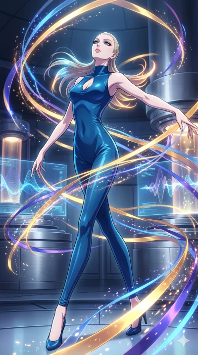 score_9, masterpiece, best quality, ultra-detailed, High-budget Anime Keyframe, vibrant colors, fluid line-art, expressive lighting, cinematic composition, Ufotable-style visual effects, top-tier animation quality, Caucasian woman with pale skin and 