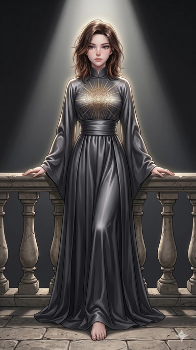 score_9, masterpiece, best quality, ultra-detailed, high-budget anime keyframe, editorial fashion photography, tasteful artistic composition, Korean woman. low angle full-body shot from head to toe showing her feet, filling the entire 9:16 vertical f