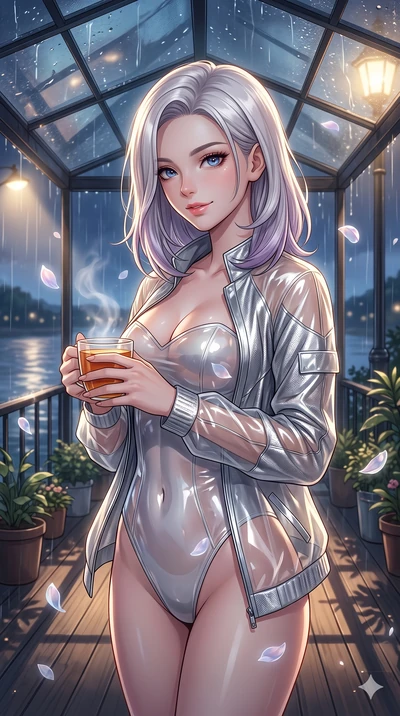 score_9, masterpiece, best quality, ultra-detailed, high-budget anime keyframe, vibrant anime aesthetic, Caucasian woman, strictly human ears. close-up cowboy shot from the waist and thighs up, the character dominates the composition, filling the fra