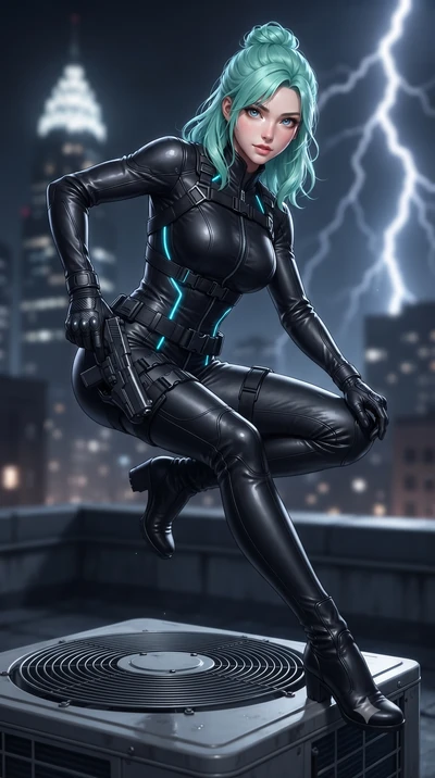 score_9, masterpiece, best quality, ultra-detailed, high-budget anime keyframe, editorial fashion photography, tasteful artistic composition, Japanese woman. low angle full-body shot from head to toe showing her feet, filling the entire 9:16 vertical