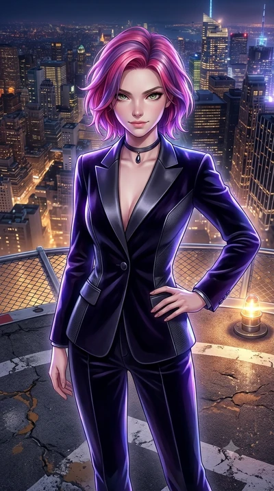 score_9, masterpiece, best quality, ultra-detailed, high-budget anime keyframe, semi-realistic 3D game render, editorial fashion photography, tasteful artistic composition, Caucasian woman. close-up cowboy shot from the waist and thighs up, the chara