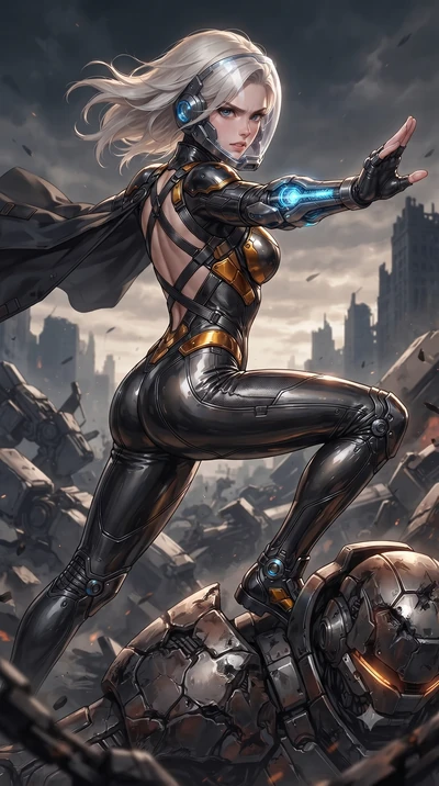 score_9, masterpiece, best quality, ultra-detailed, high-budget anime keyframe, editorial fashion photography, tasteful artistic composition, Caucasian woman. close-up cowboy shot from the waist and thighs up, the character dominates the composition,