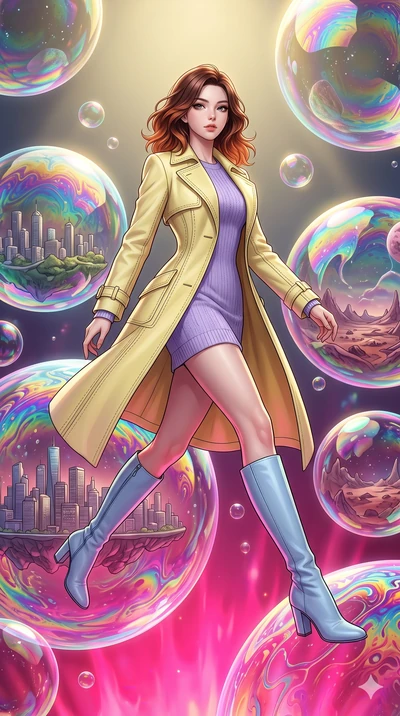 score_9, masterpiece, best quality, ultra-detailed, high-budget anime keyframe, editorial fashion photography, tasteful artistic composition, Korean woman. low angle full-body shot from head to toe showing her feet, filling the entire 9:16 vertical f
