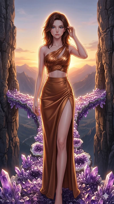 score_9, masterpiece, best quality, ultra-detailed, high-budget anime keyframe, editorial fashion photography, tasteful artistic composition, Korean woman. cowboy shot from the thighs up, character and outfit filling the frame for maximum editorial p