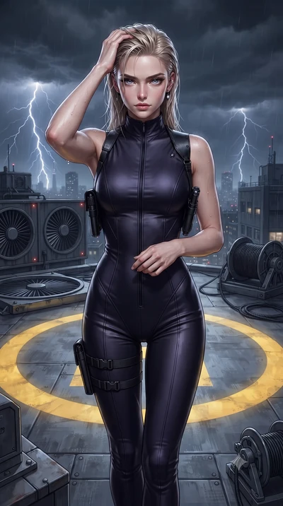 score_9, masterpiece, best quality, ultra-detailed, high-budget anime keyframe, editorial fashion photography, tasteful artistic composition, Caucasian woman. close-up cowboy shot from the waist and thighs up, the character dominates the composition,