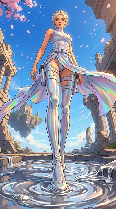 score_9, masterpiece, best quality, ultra-detailed, High-budget Anime Keyframe, vibrant colors, fluid line-art, expressive lighting, cinematic composition, Ufotable-style visual effects, top-tier animation quality, Caucasian woman with pale skin, blo
