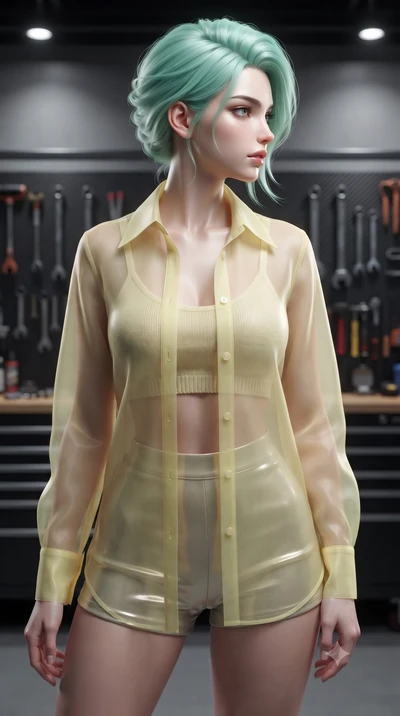 score_9, masterpiece, best quality, ultra-detailed, high-budget anime keyframe, editorial fashion photography, tasteful artistic composition, Japanese woman. close-up cowboy shot from the waist and thighs up, the character dominates the composition, 