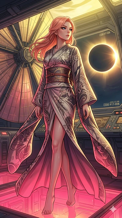 score_9, masterpiece, best quality, ultra-detailed, high-budget anime keyframe, editorial fashion photography, tasteful artistic composition, Japanese woman. cowboy shot from the thighs up, character and outfit filling the frame for maximum editorial