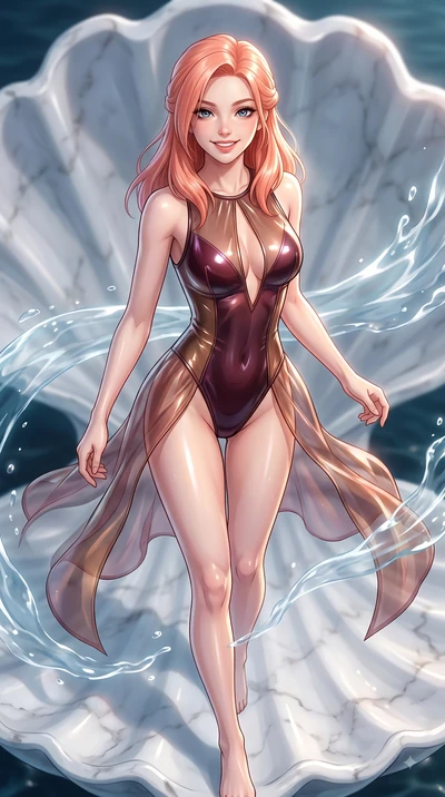 score_9, masterpiece, best quality, ultra-detailed, high-budget anime keyframe, editorial fashion photography, tasteful artistic composition, Japanese woman. close-up cowboy shot from the waist and thighs up, the character dominates the composition, 