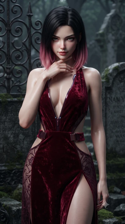 score_9, masterpiece, best quality, ultra-detailed, high-budget anime keyframe, editorial fashion photography, tasteful artistic composition, Korean woman. close-up cowboy shot from the waist and thighs up, the character dominates the composition, fi