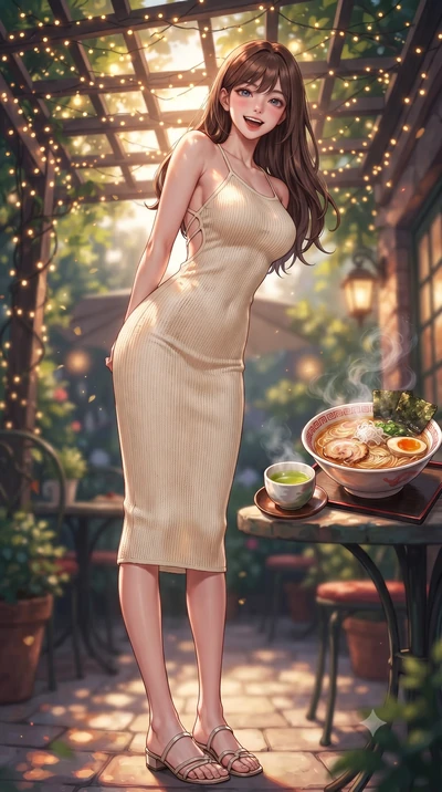 score_9, masterpiece, best quality, ultra-detailed, high-budget anime keyframe, editorial fashion photography, tasteful artistic composition, Korean woman. low angle full-body shot from head to toe showing her feet, filling the entire 9:16 vertical f