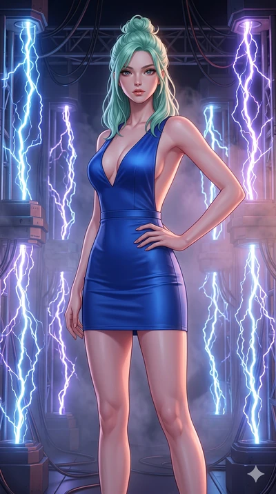 score_9, masterpiece, best quality, ultra-detailed, high-budget anime keyframe, editorial fashion photography, tasteful artistic composition, Japanese woman. cowboy shot from the thighs up, character and outfit filling the frame for maximum editorial