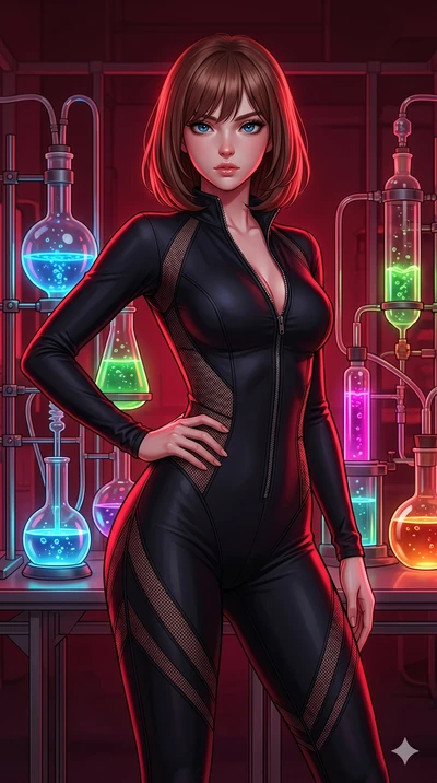 score_9, masterpiece, best quality, ultra-detailed, high-budget anime keyframe, editorial fashion photography, tasteful artistic composition, Caucasian woman, strictly human ears. cowboy shot from the thighs up, character and outfit filling the frame