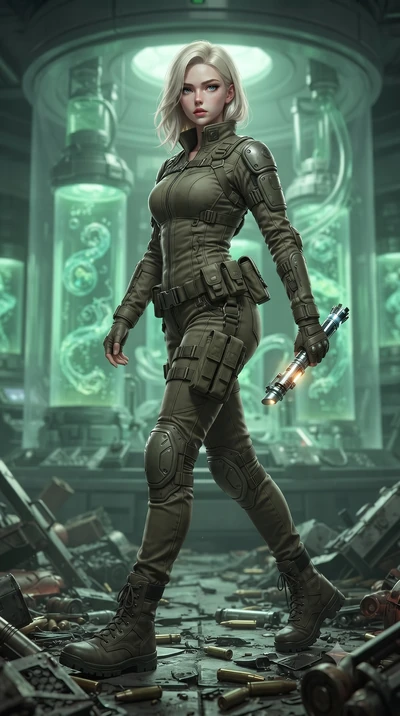 score_9, masterpiece, best quality, ultra-detailed, high-budget anime keyframe, editorial fashion photography, tasteful artistic composition, Caucasian woman. low angle full-body shot from head to toe showing her feet, filling the entire 9:16 vertica
