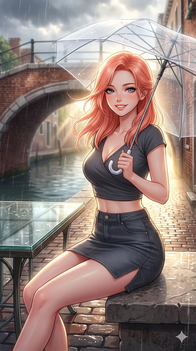 score_9, masterpiece, best quality, ultra-detailed, high-budget anime keyframe, vibrant anime aesthetic, Japanese woman. close-up cowboy shot from the waist and thighs up, the character dominates the composition, filling the frame with her large pres