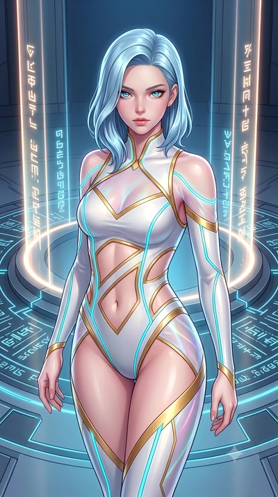 score_9, masterpiece, best quality, ultra-detailed, high-budget anime keyframe, semi-realistic 3D game render, editorial fashion photography, tasteful artistic composition, Korean woman. close-up cowboy shot from the waist and thighs up, the characte