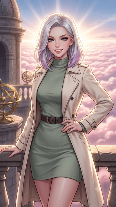 score_9, masterpiece, best quality, ultra-detailed, high-budget anime keyframe, editorial fashion photography, tasteful artistic composition, Caucasian woman, strictly human ears. close-up cowboy shot from the waist and thighs up, the character domin