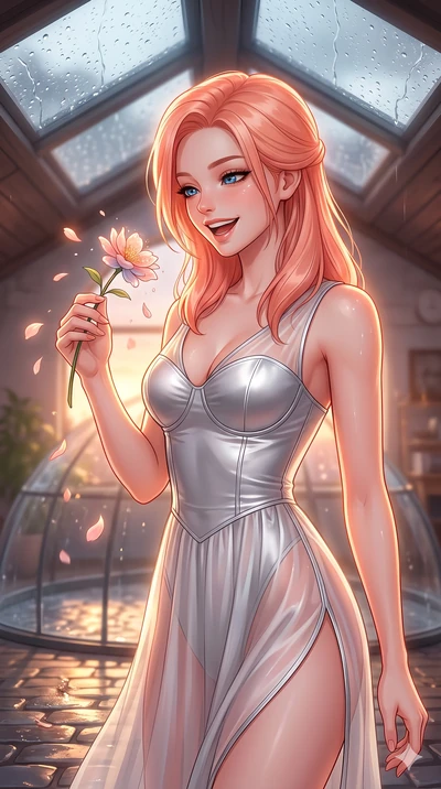 score_9, masterpiece, best quality, ultra-detailed, high-budget anime keyframe, vibrant anime aesthetic, Japanese woman. close-up cowboy shot from the waist and thighs up, the character dominates the composition, filling the frame with her large pres