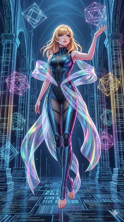 score_9, masterpiece, best quality, ultra-detailed, high-budget anime keyframe, editorial fashion photography, tasteful artistic composition, Caucasian woman, strictly human ears. low angle full-body shot from head to toe showing her feet, filling th