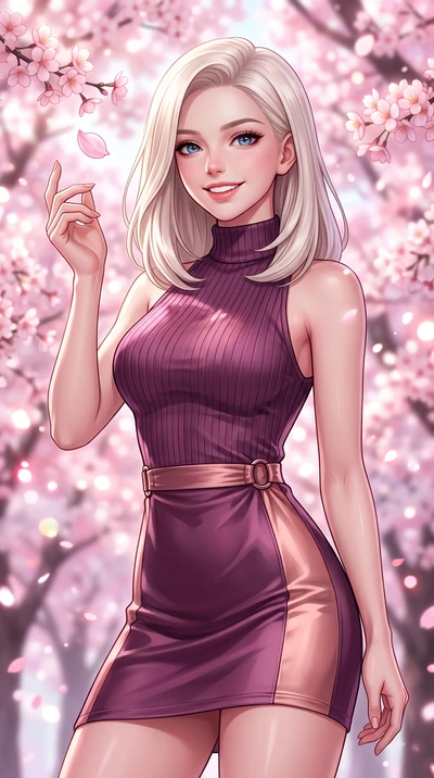 score_9, masterpiece, best quality, ultra-detailed, high-budget anime keyframe, editorial fashion photography, tasteful artistic composition, Caucasian woman. close-up cowboy shot from the waist and thighs up, the character dominates the composition,