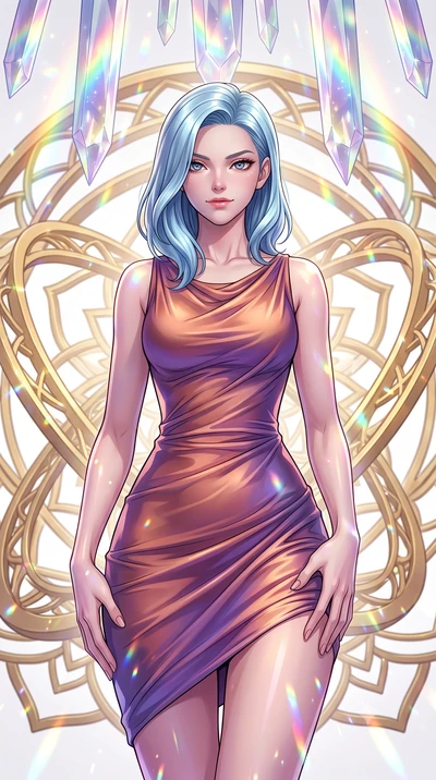 score_9, masterpiece, best quality, ultra-detailed, high-budget anime keyframe, clean line-art, cel-shading, Korean woman. close-up cowboy shot from the waist and thighs up, the character dominates the composition, filling the frame with her large pr