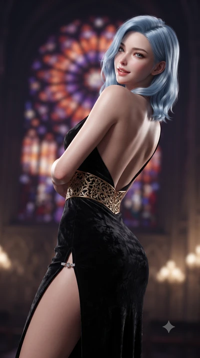 score_9, masterpiece, best quality, ultra-detailed, high-budget anime keyframe, editorial fashion photography, tasteful artistic composition, Korean woman. close-up cowboy shot from the waist and thighs up, the character dominates the composition, fi