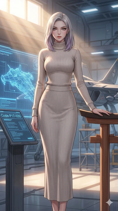 score_9, masterpiece, best quality, ultra-detailed, high-budget anime keyframe, editorial fashion photography, tasteful artistic composition, Caucasian woman, strictly human ears. cowboy shot from the thighs up, character and outfit filling the frame