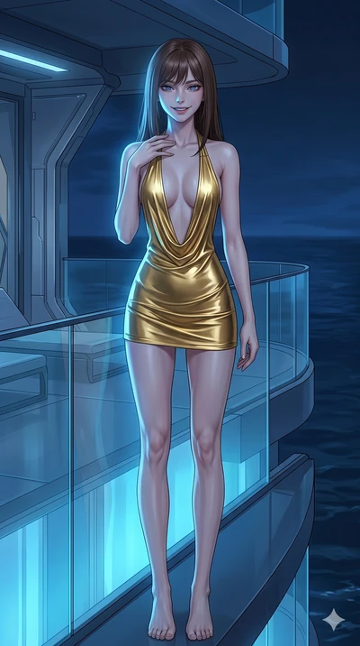 score_9, masterpiece, best quality, ultra-detailed, high-budget anime keyframe, editorial fashion photography, tasteful artistic composition, Korean woman. cowboy shot from the thighs up, character and outfit filling the frame for maximum editorial p
