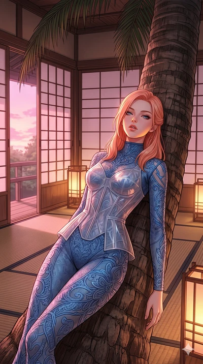 score_9, masterpiece, best quality, ultra-detailed, high-budget anime keyframe, editorial fashion photography, tasteful artistic composition, Japanese woman. cowboy shot from the thighs up, character and outfit filling the frame for maximum editorial
