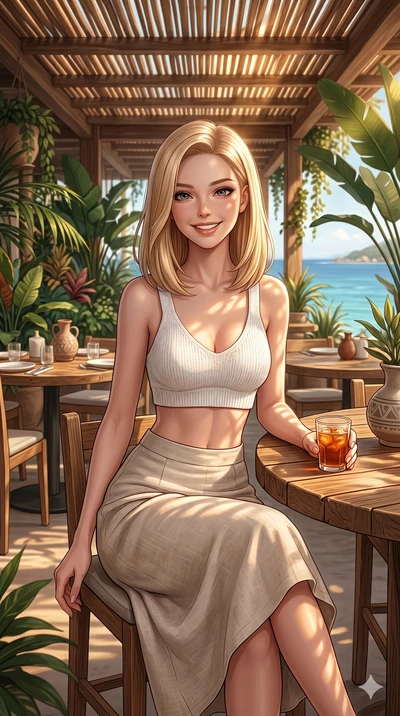 score_9, masterpiece, best quality, ultra-detailed, high-budget anime keyframe, editorial fashion photography, tasteful artistic composition, Korean woman. cowboy shot from the thighs up, character and outfit filling the frame for maximum editorial p