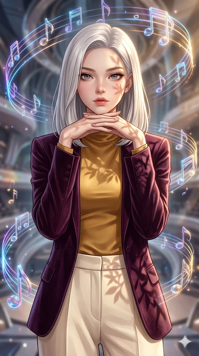 score_9, masterpiece, best quality, ultra-detailed, high-budget anime keyframe, editorial fashion photography, tasteful artistic composition, Korean woman. close-up cowboy shot from the waist and thighs up, the character dominates the composition, fi