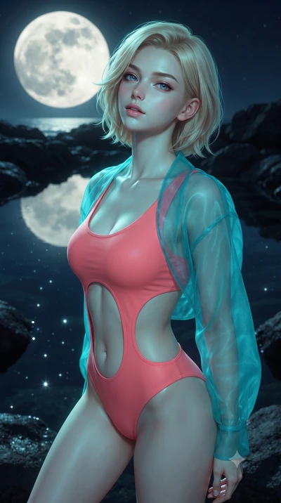 score_9, masterpiece, best quality, ultra-detailed, high-budget anime keyframe, editorial fashion photography, tasteful artistic composition, Caucasian woman, strictly human ears. close-up cowboy shot from the waist and thighs up, the character domin