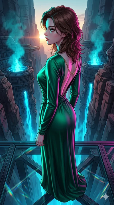 score_9, masterpiece, best quality, ultra-detailed, high-budget anime keyframe, editorial fashion photography, tasteful artistic composition, Korean woman. cowboy shot from the thighs up, character and outfit filling the frame for maximum editorial p