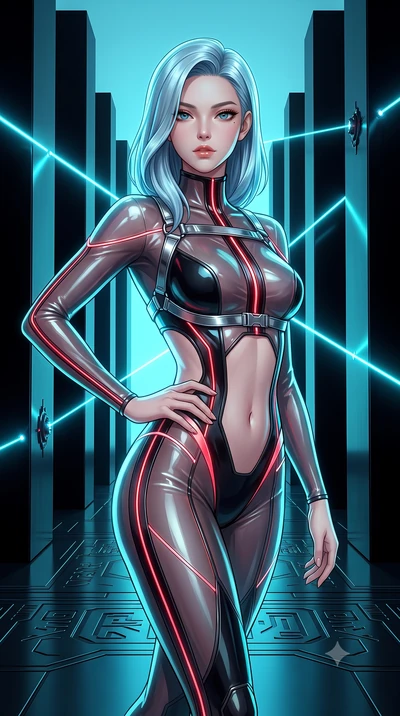 score_9, masterpiece, best quality, ultra-detailed, high-budget anime keyframe, semi-realistic 3D game render, editorial fashion photography, tasteful artistic composition, Korean woman. close-up cowboy shot from the waist and thighs up, the characte