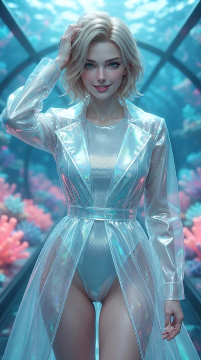 score_9, masterpiece, best quality, ultra-detailed, high-budget anime keyframe, editorial fashion photography, tasteful artistic composition, Caucasian woman. close-up cowboy shot from the waist and thighs up, the character dominates the composition,