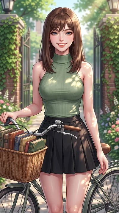 score_9, masterpiece, best quality, ultra-detailed, high-budget anime keyframe, editorial fashion photography, tasteful artistic composition, Korean woman. close-up cowboy shot from the waist and thighs up, the character dominates the composition, fi