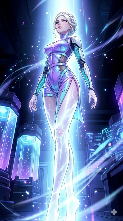 score_9, masterpiece, best quality, ultra-detailed, High-budget Anime Keyframe, vibrant colors, fluid line-art, expressive lighting, cinematic composition, Ufotable-style visual effects, top-tier animation quality, Korean woman with idol-like refined