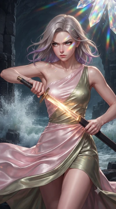 score_9, masterpiece, best quality, ultra-detailed, high-budget anime keyframe, editorial fashion photography, tasteful artistic composition, realistic cosplay photography, Caucasian woman, strictly human ears. close-up cowboy shot from the waist and