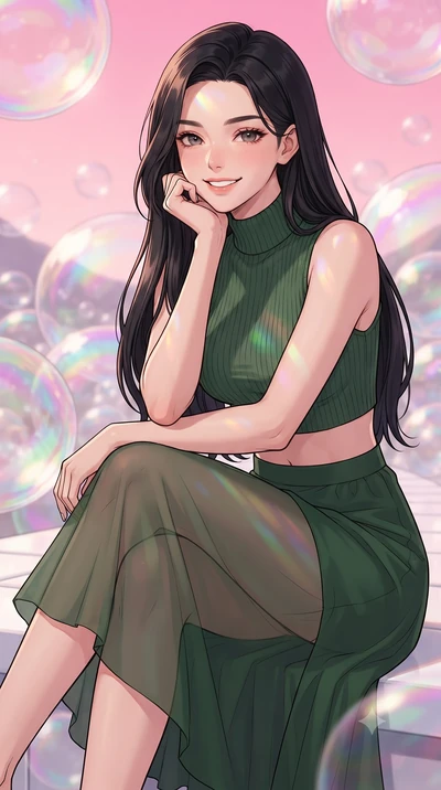 score_9, masterpiece, best quality, ultra-detailed, high-budget anime keyframe, editorial fashion photography, tasteful artistic composition, gorgeous anime illustration, with clean line-art, distinct ink outlines, and high-contrast stereoscopic dept