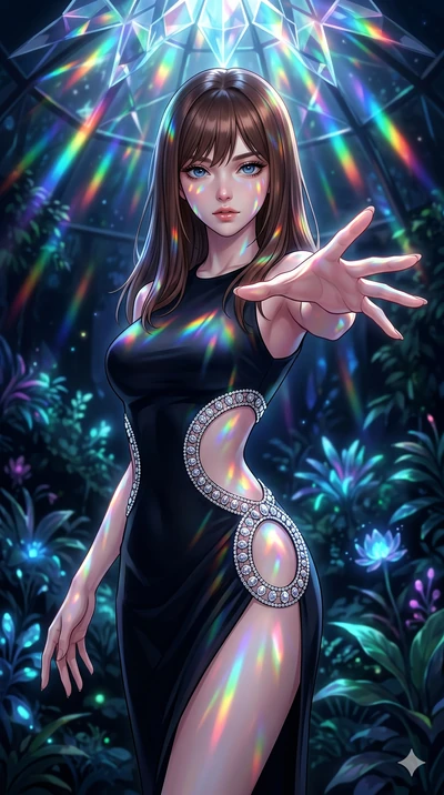 score_9, masterpiece, best quality, ultra-detailed, high-budget anime keyframe, editorial fashion photography, tasteful artistic composition, Korean woman. cowboy shot from the thighs up, character and outfit filling the frame for maximum editorial p